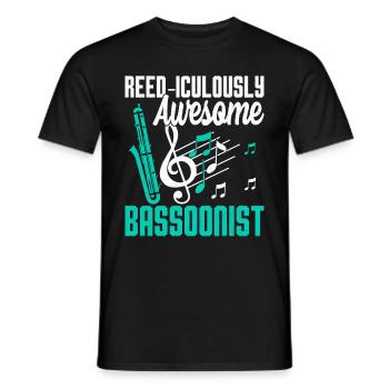 Bassoon - Men's T-Shirt - black - Front - AI Model Male 178 light (178cm)