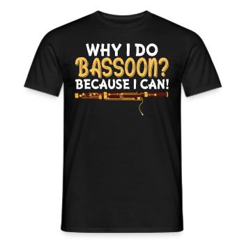 Fagottist - Männer T-Shirt - Schwarz - Vorne - AI Model Male 178 light (178cm)