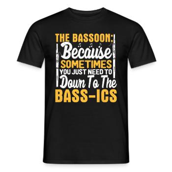 Basson - T-shirt homme - noir - Devant - AI Model Male 178 light (178cm)