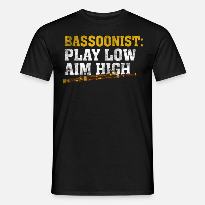 Fagott - Männer T-Shirt - Schwarz