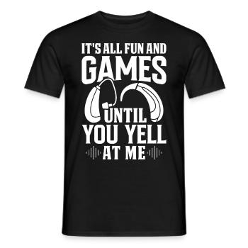 Deaf Pride Awareness ASL Gebärdensprache - Männer T-Shirt - Schwarz - Vorne - AI Model Male 178 light (178cm)