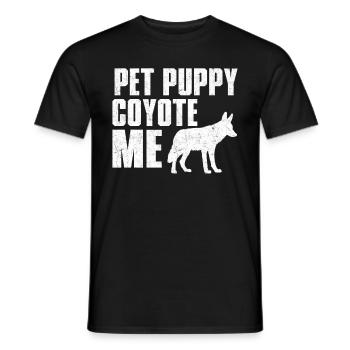 Coyote Hunt Coyote Hunter Yote - Men's T-Shirt - black - Front - AI Model Male 178 light (178cm)