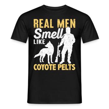 Coyote Hunt Coyote Hunter Yote - Men's T-Shirt - black - Front - AI Model Male 178 light (178cm)