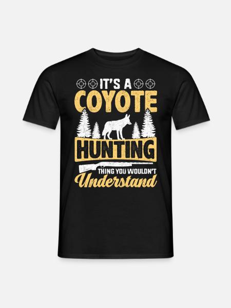 Coyote Hunter Yote - Men's T-Shirt - black