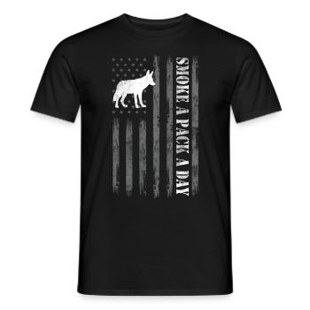 Coyote Hunt Coyote Hunter Yote - Men's T-Shirt - black - Front - AI Model Male 178 light (178cm)
