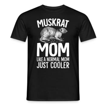 Rat musqué rétro - T-shirt homme - noir - Devant - AI Model Male 178 light (178cm)