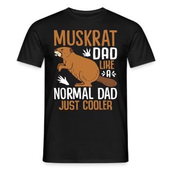 Rat musqué rétro - T-shirt homme - noir - Devant - AI Model Male 178 light (178cm)