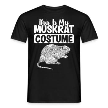 Retro Bisamratte - Männer T-Shirt - Schwarz - Vorne - AI Model Male 178 light (178cm)