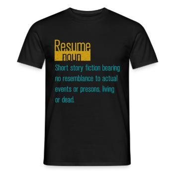 Human Resources Hr Manager Job Beruf - Männer T-Shirt - Schwarz - Vorne - AI Model Male 178 light (178cm)