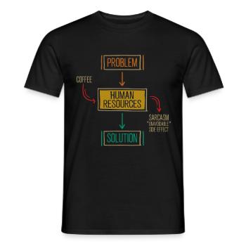 Beruf: Hr-manager Im Personalwesen - Männer T-Shirt - Schwarz - Vorne - AI Model Male 178 light (178cm)