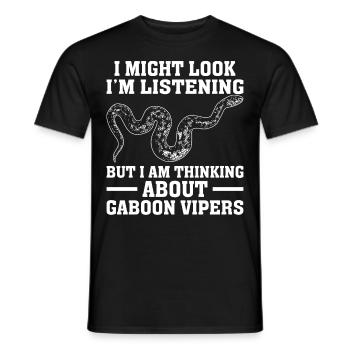 Snake owners - Men's T-Shirt - black - Front - AI Model Male 178 light (178cm)