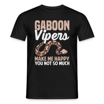 Snake owners - Men's T-Shirt - black - Front - AI Model Male 178 light (178cm)