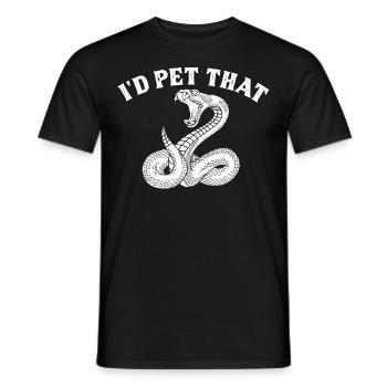 Gaboon Vipers Snake Owner - Men's T-Shirt - black - Front - AI Model Male 178 light (178cm)