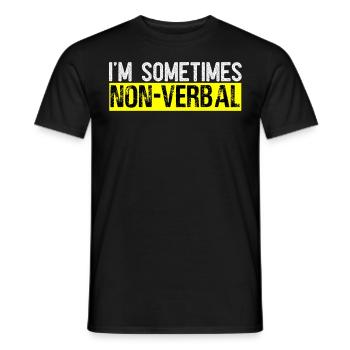 Deaf Pride ASL Sign Language - Men's T-Shirt - black - Front - AI Model Male 178 light (178cm)