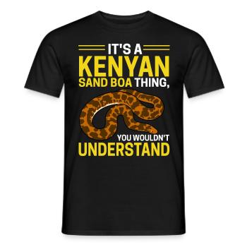 Snake owners - Men's T-Shirt - black - Front - AI Model Male 178 light (178cm)