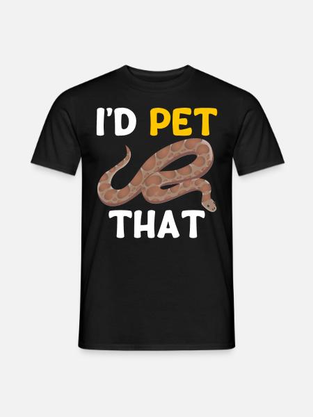 Kenya Sand Boa Snake Owner - Men's T-Shirt - black
