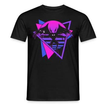 Mothman Crypto Cryptozoologie Rétro - T-shirt homme - noir - Devant - AI Model Male 178 light (178cm)