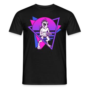 Chupacabra Crypto Cryptozoologie Rétro - T-shirt homme - noir - Devant - AI Model Male 178 light (178cm)
