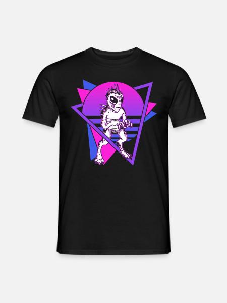 Chupacabra Crypto Cryptozoology Retro - Men's T-Shirt - black