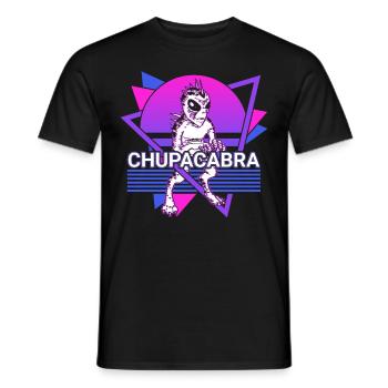 Chupacabra Crypto Cryptozoologie Rétro - T-shirt homme - noir - Devant - AI Model Male 178 light (178cm)