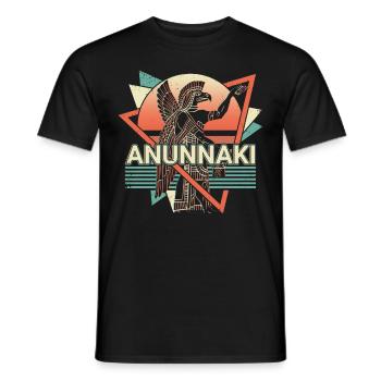 Anunnaki Ancient Sumerians Babylonians Assyrians - Men's T-Shirt - black - Front - AI Model Male 178 light (178cm)
