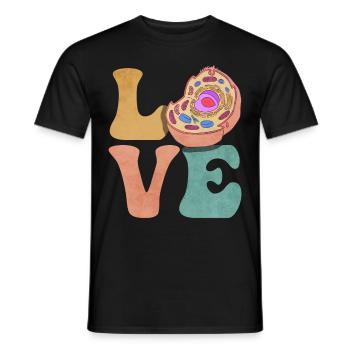 Biology Biologist Cell - Men's T-Shirt - black - Front - AI Model Male 178 light (178cm)