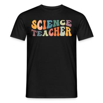Groovy Science Enseignant Scientifique Enseignement - T-shirt homme - noir - Devant - AI Model Male 178 light (178cm)