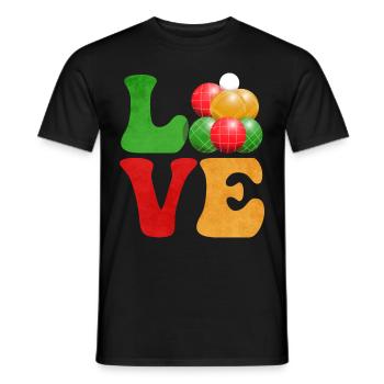 Boccia Ball - Men's T-Shirt - black - Front - AI Model Male 178 light (178cm)