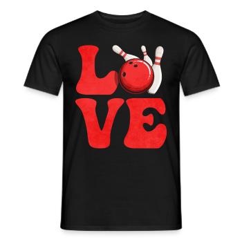 Entraîneur de l’équipe Bowling Bowler - T-shirt homme - noir - Devant - AI Model Male 178 light (178cm)