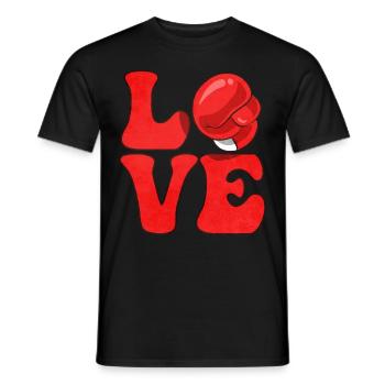 Boxer Boxen - Männer T-Shirt - Schwarz - Vorne - AI Model Male 178 light (178cm)