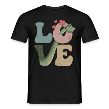 Brachiosaurus Dinosaur Dino - Men's T-Shirt - black - Front - AI Model Male 178 light (178cm)