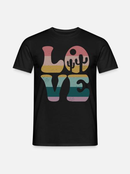 Cactus Desert Succulent Plant - Men's T-Shirt - black