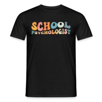 Groovy Schulpsychologe Psychologie Psych - Männer T-Shirt - Schwarz - Vorne - AI Model Male 178 light (178cm)