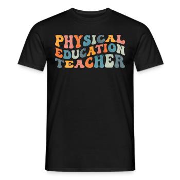 Groovy Professeur d’éducation physique Éducation physique - T-shirt homme - noir - Devant - AI Model Male 178 light (178cm)