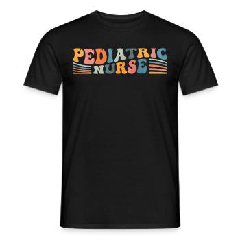 Groovy Pediatric Nurse NICU Nursing - Men's T-Shirt - black - Front - AI Model Male 178 light (178cm)