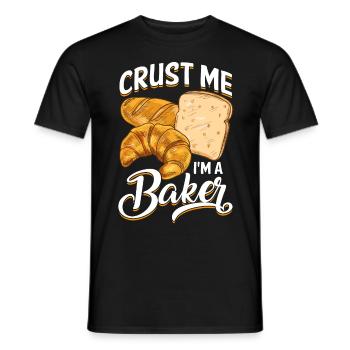 Lustiger Brotbacken-Bäcker - Männer T-Shirt - Schwarz - Vorne - AI Model Male 178 light (178cm)