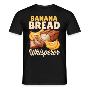 Drôle de boulanger cuisant du pain - T-shirt homme - noir - Devant - AI Model Male 178 light (178cm)