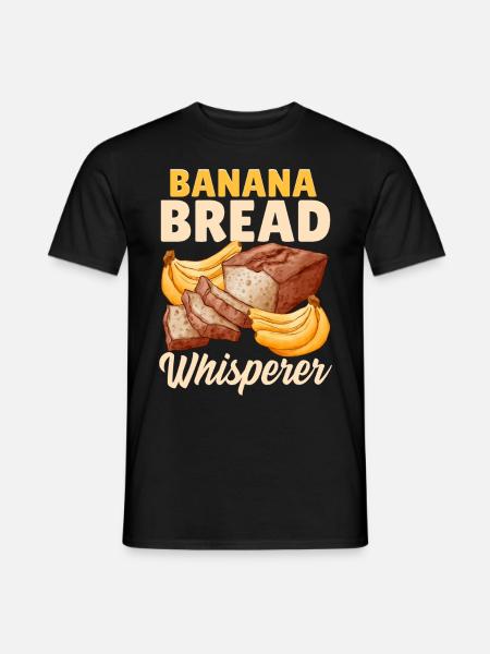Lustiger Brotbacken-Bäcker - Männer T-Shirt - Schwarz