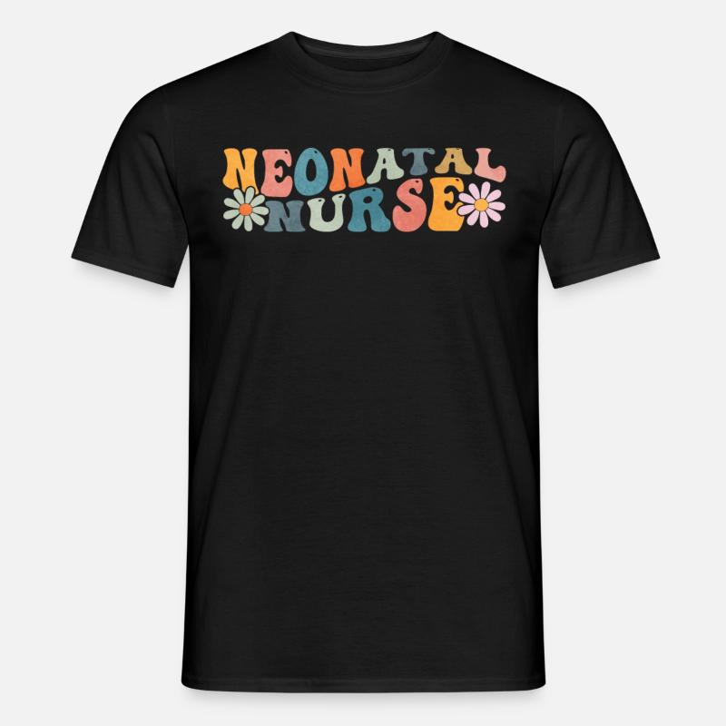 Groovy Neonatal Krankenschwester NICU Swaddle Spec - Männer T-Shirt - Schwarz