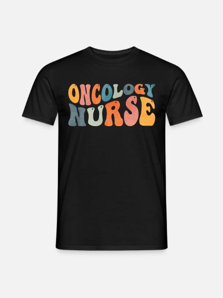 Groovy Oncologie Verpleegkundige Kanker Chemo Kraanvogel - Heren T-shirt - zwart