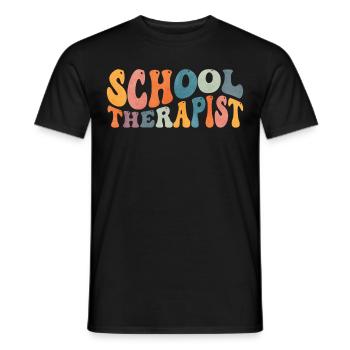 Groovy Schultherapeutin Beraterin Therapie - Männer T-Shirt - Schwarz - Vorne - AI Model Male 178 light (178cm)