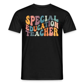 Groovy Enseignant en éducation spécialisée SPED - T-shirt homme - noir - Devant - AI Model Male 178 light (178cm)