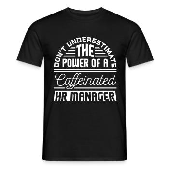 Human Resources Hr Manager Job Beruf - Männer T-Shirt - Schwarz - Vorne - AI Model Male 178 light (178cm)