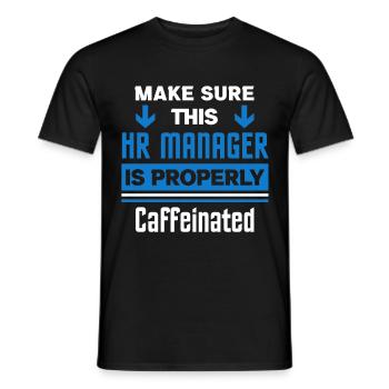 Human Resources Hr Manager Job Beruf - Männer T-Shirt - Schwarz - Vorne - AI Model Male 178 light (178cm)