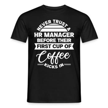 Human Resources Hr Manager Job Beruf - Männer T-Shirt - Schwarz - Vorne - AI Model Male 178 light (178cm)