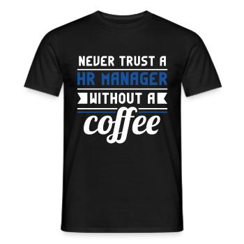 Human Resources Hr Manager Job Beruf - Männer T-Shirt - Schwarz - Vorne - AI Model Male 178 light (178cm)