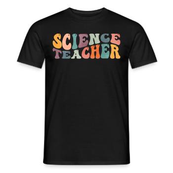 Groovy Science Enseignant Scientifique Enseignement - T-shirt homme - noir - Devant - AI Model Male 178 light (178cm)
