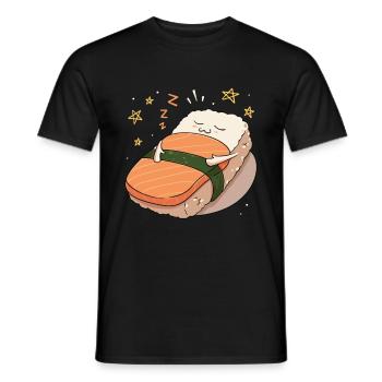 Japanisches Essen Ich liebe Sushi-Liebhaber Nigiri - Männer T-Shirt - Schwarz - Vorne - AI Model Male 178 light (178cm)