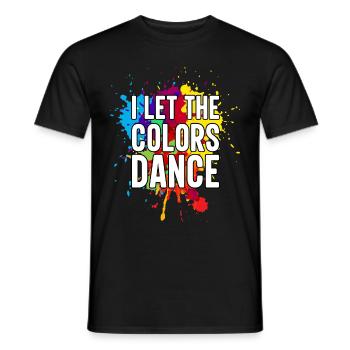 Peintre Toile Liquide Peinture Art Peinture - T-shirt homme - noir - Devant - AI Model Male 178 light (178cm)