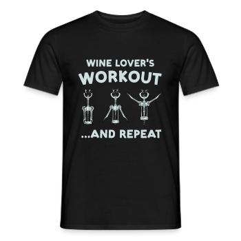 Red Wine Lover Wine Drinker Wine Tester Wine - Men's T-Shirt - black - Front - AI Model Male 178 light (178cm)